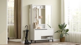 Hanah Home On11-W Perchero de Recibidor Blanco